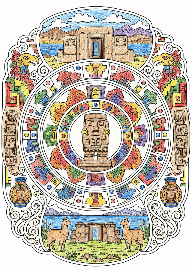 Tiwanaku: Staff God/Kalasasaya/Running/Kero/Chachapuma