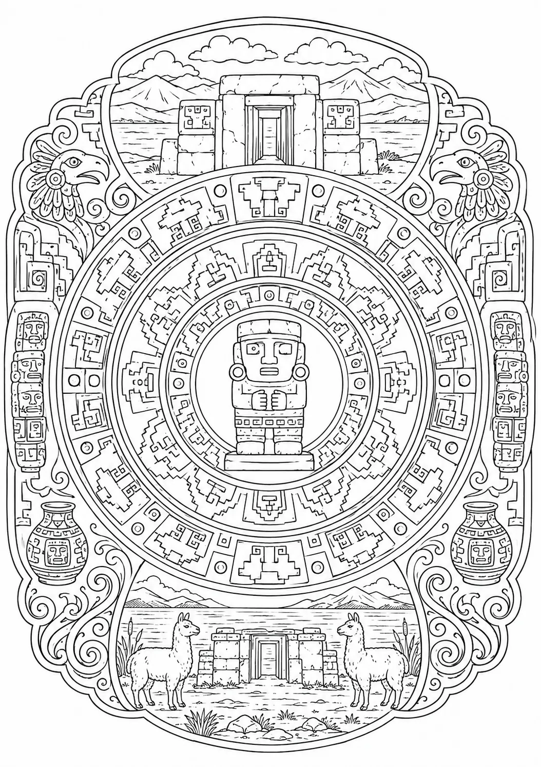 Tiwanaku: Staff God/Kalasasaya/Running/Kero/Chachapuma