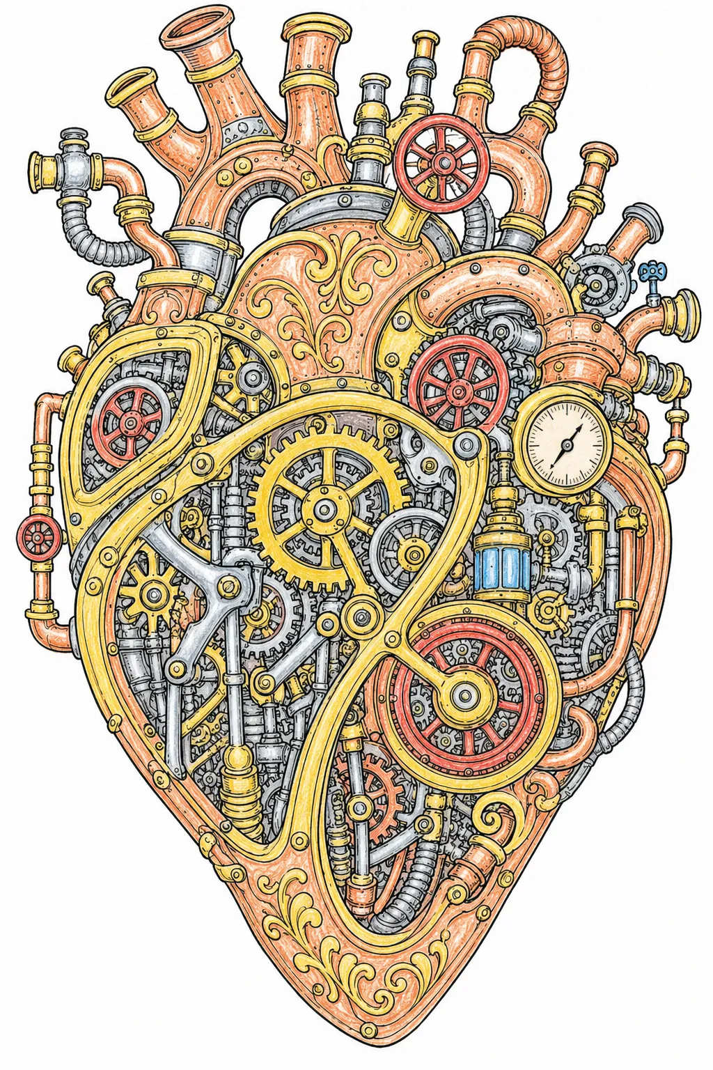 Mechanical Clockwork Heart