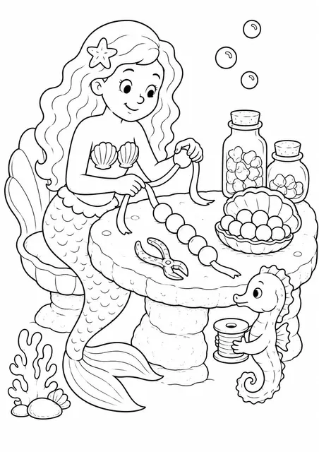 美人鱼在珍珠工坊
