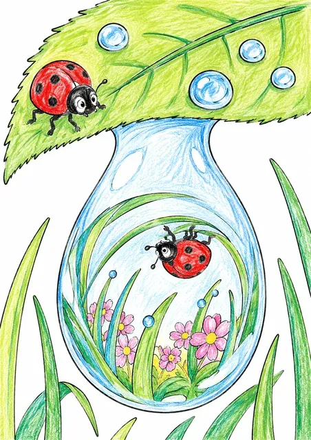 Marienkäfer im Tropfenuniversum – So könnte es aussehen