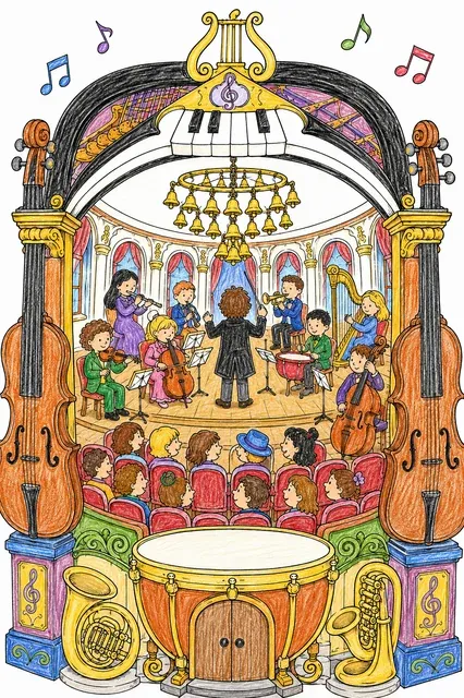 Das Konzerthaus aus Instrumenten – So könnte es aussehen