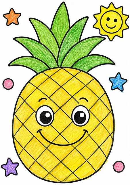 Die große Ananas mit Gesicht – So könnte es aussehen