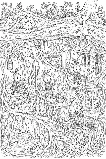 The Crystal Root Cave