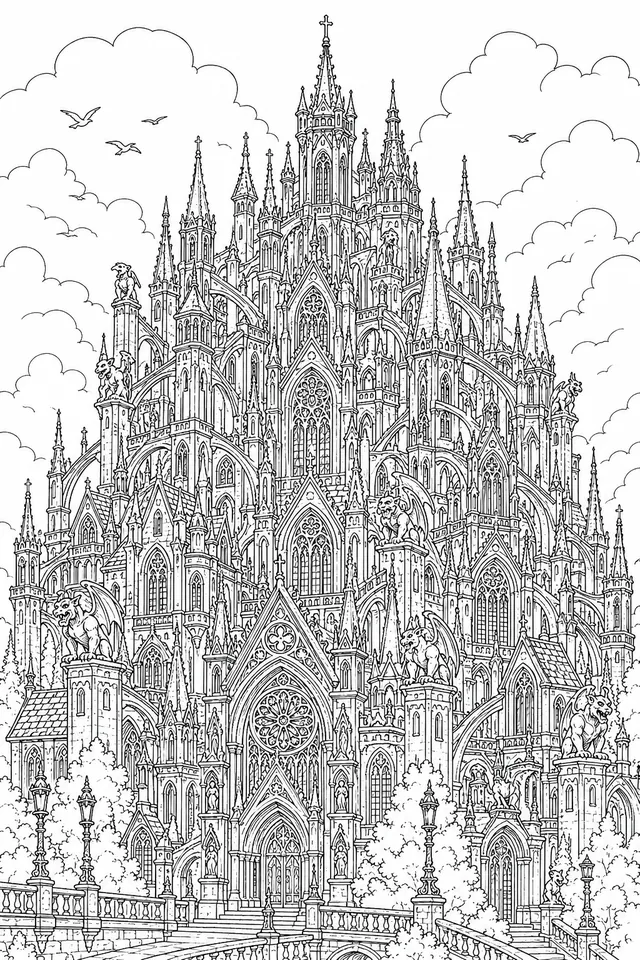 Neugotischer Dom mit unzähligen Fialen und Türmchen