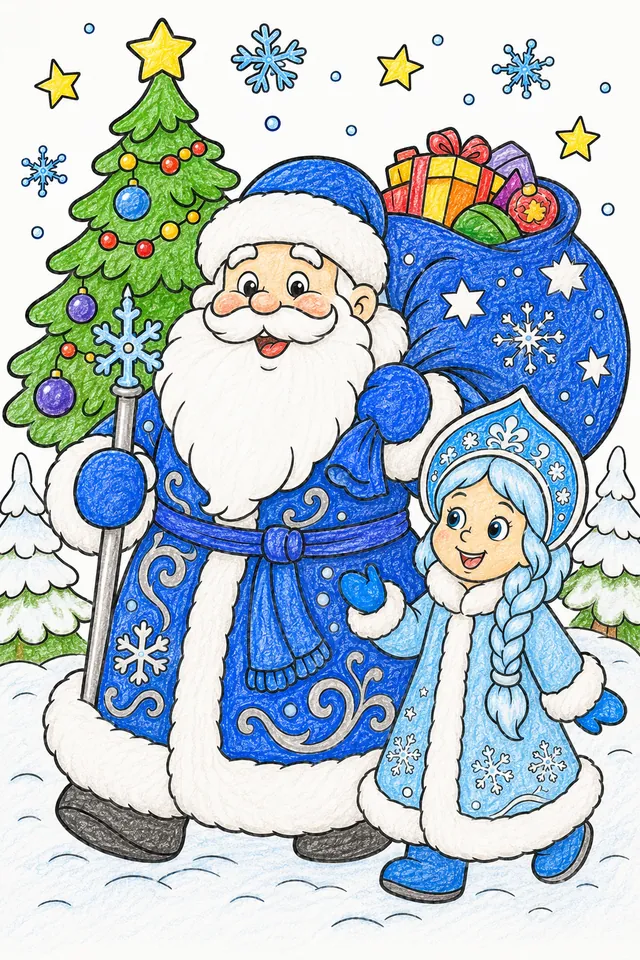 Ded Moroz bringt die russischen Neujahrsgeschenke – So könnte es aussehen