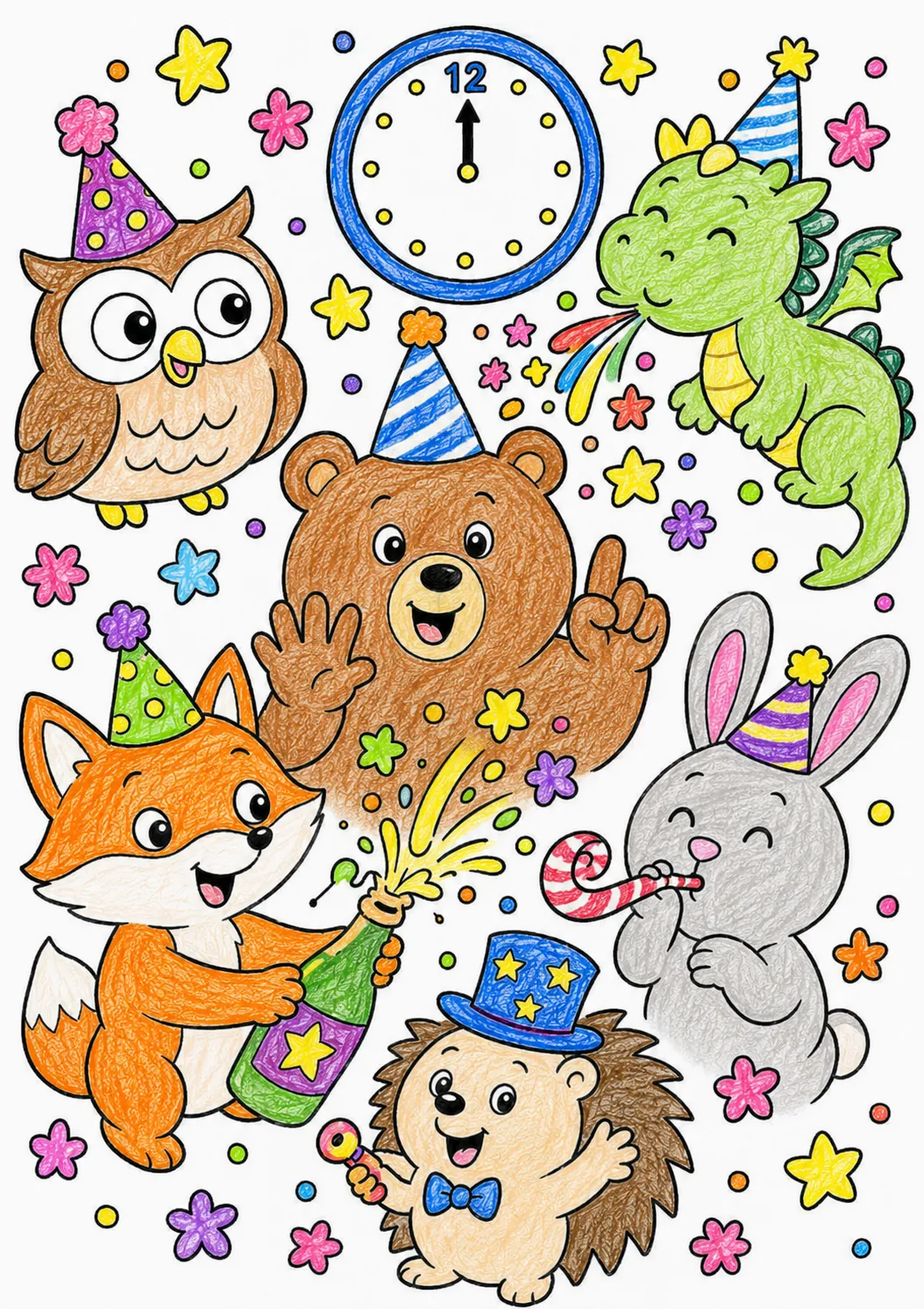 Die Tiere feiern ihre Silvester-Party
