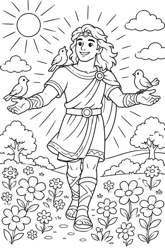 Baldur, der strahlende Gott des Lichts, leuchtet wie die Sonne