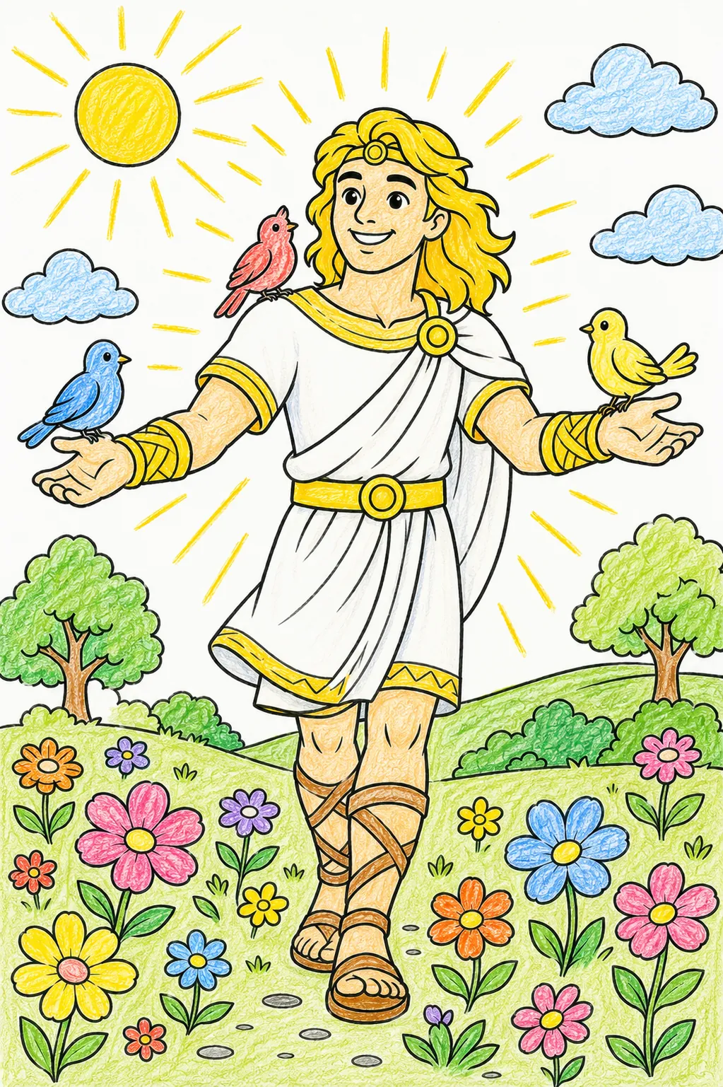 Baldur, der strahlende Gott des Lichts, leuchtet wie die Sonne