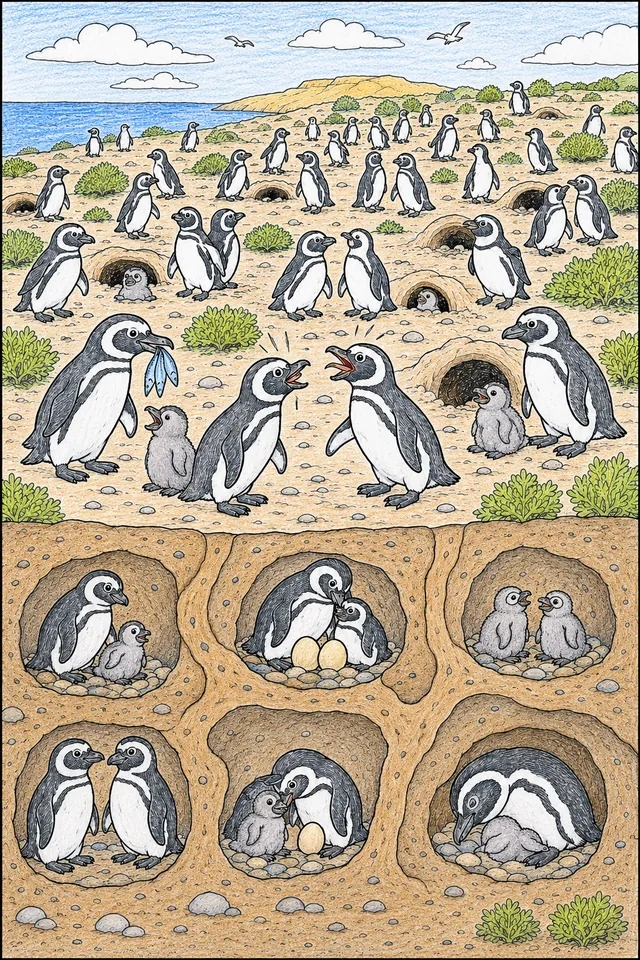 Magellan-Pinguin-Kolonie in Burgen-Netz – So könnte es aussehen