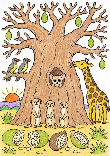 The Baobab Tree with the Animals – This is how it could look