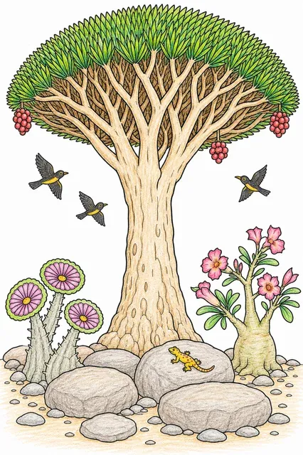 The Dragon Blood Tree on Socotra – This is how it could look