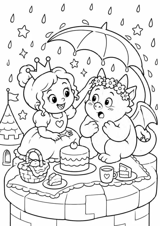Die Prinzessin freundet sich mit einem Gargoyle an