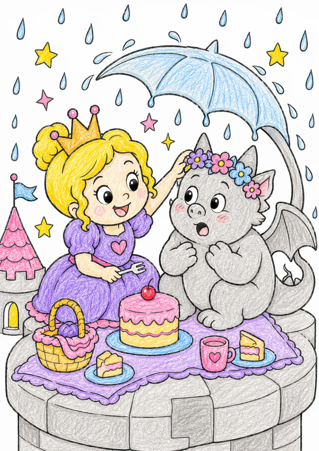Die Prinzessin freundet sich mit einem Gargoyle an