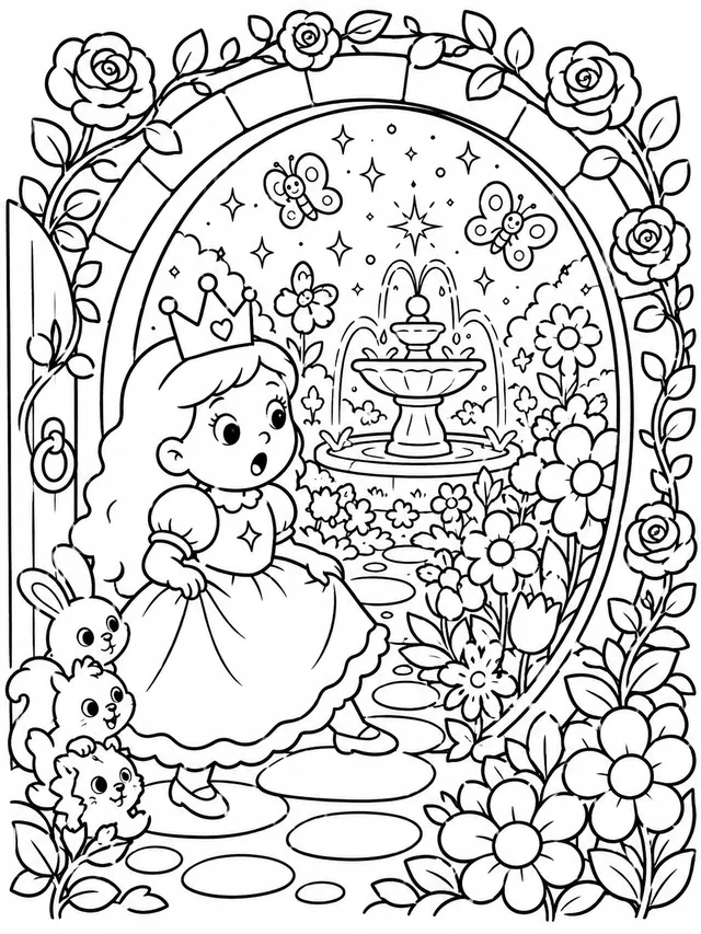Die Prinzessin entdeckt den geheimen Garten