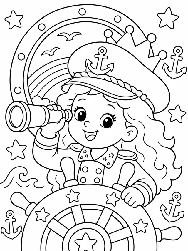 La princesa de capitana de barco