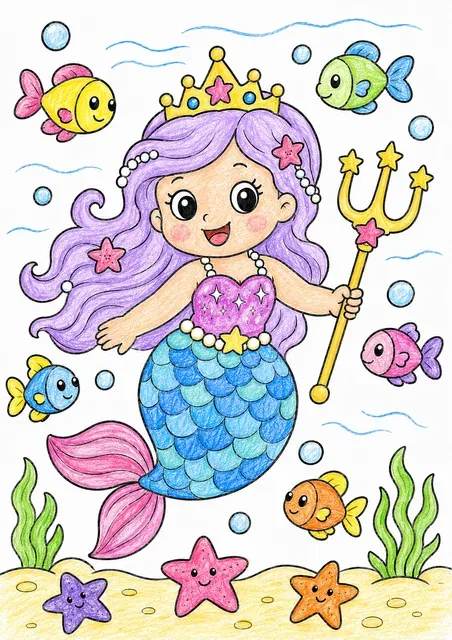 The Mermaid Princess in the Sea – This is how it could look