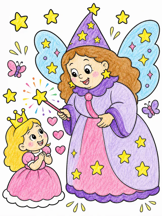 Die Prinzessin trifft ihre Patin-Fee – So könnte es aussehen