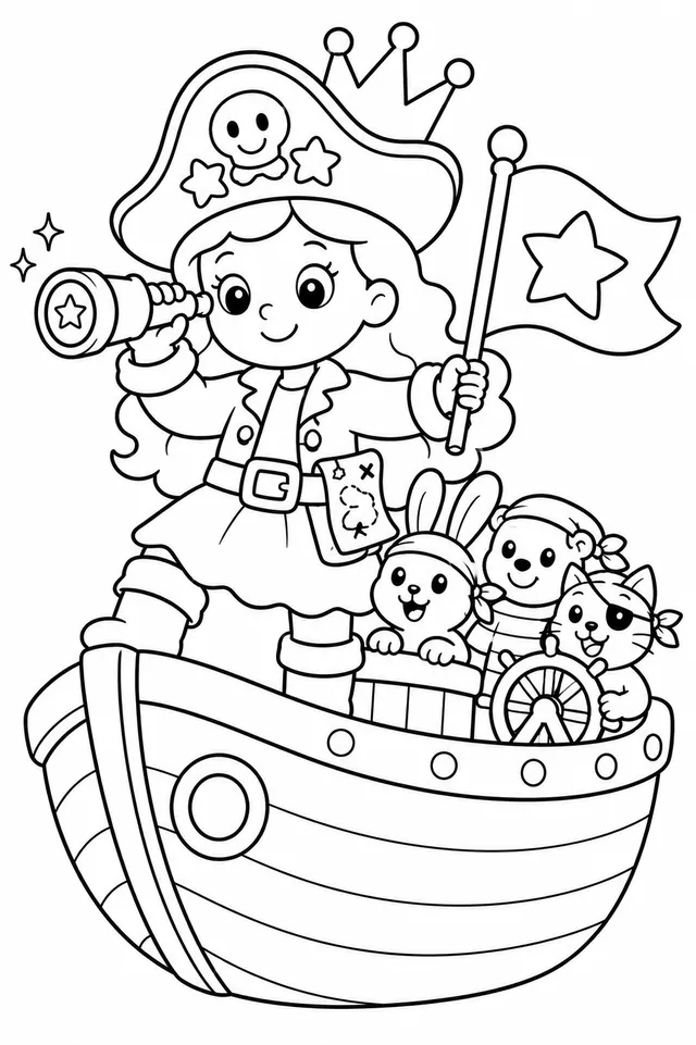 Die Prinzessin als Piraten-Kapitänin