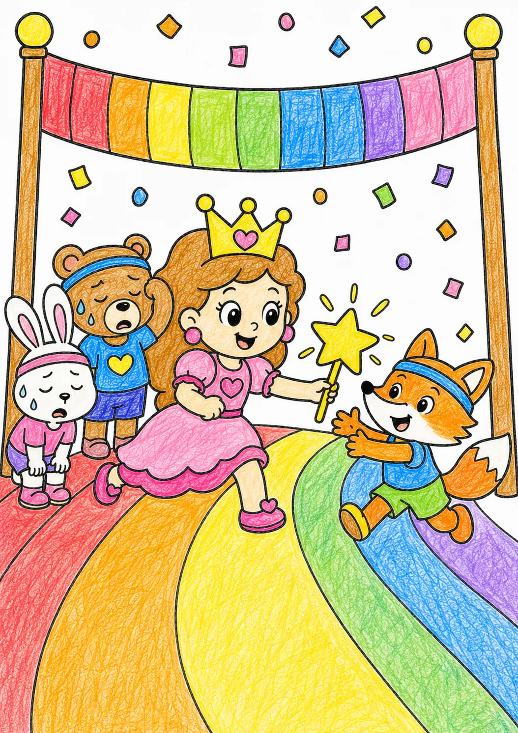 Die Prinzessin beim Sternen-Staffellauf