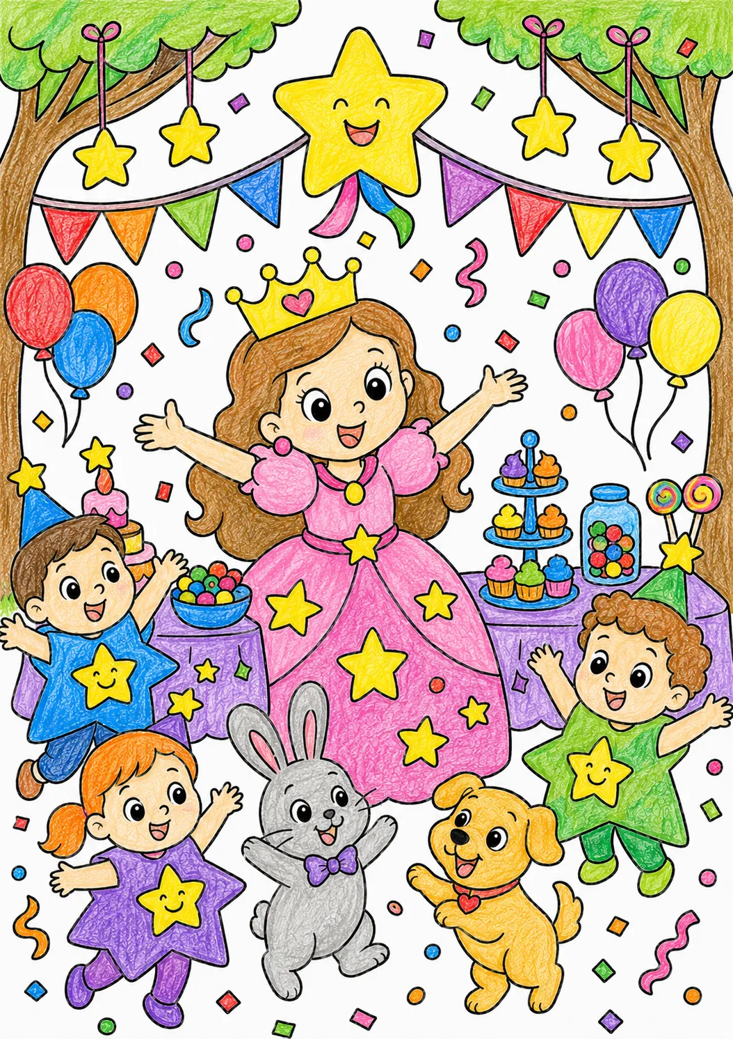 Die Prinzessin beim Sternenkinder-Fest