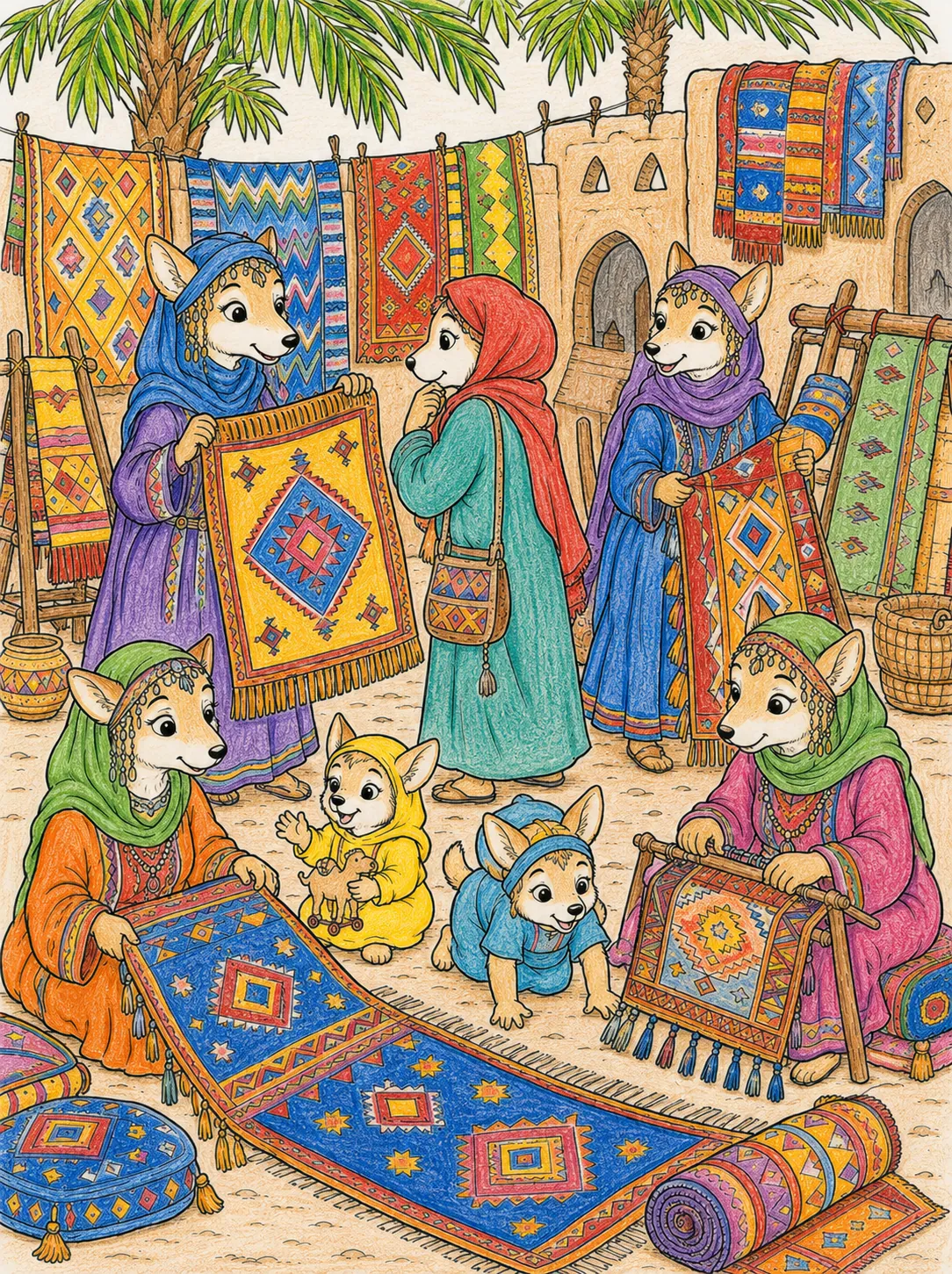 Berber Women's Carpet Market