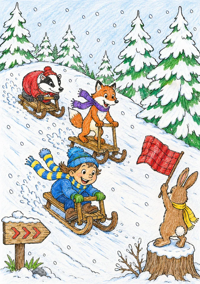 深林雪橇赛