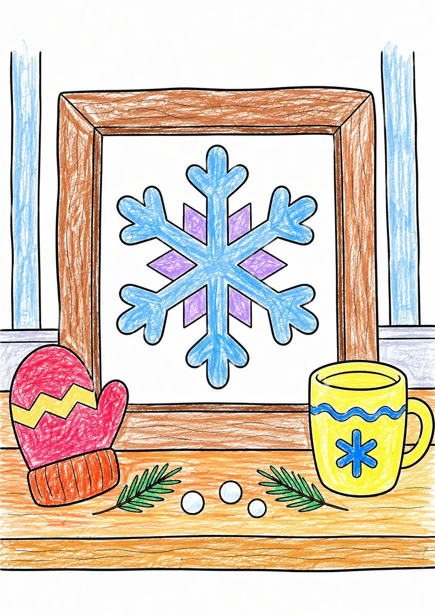 Snowflake in a Picture Frame