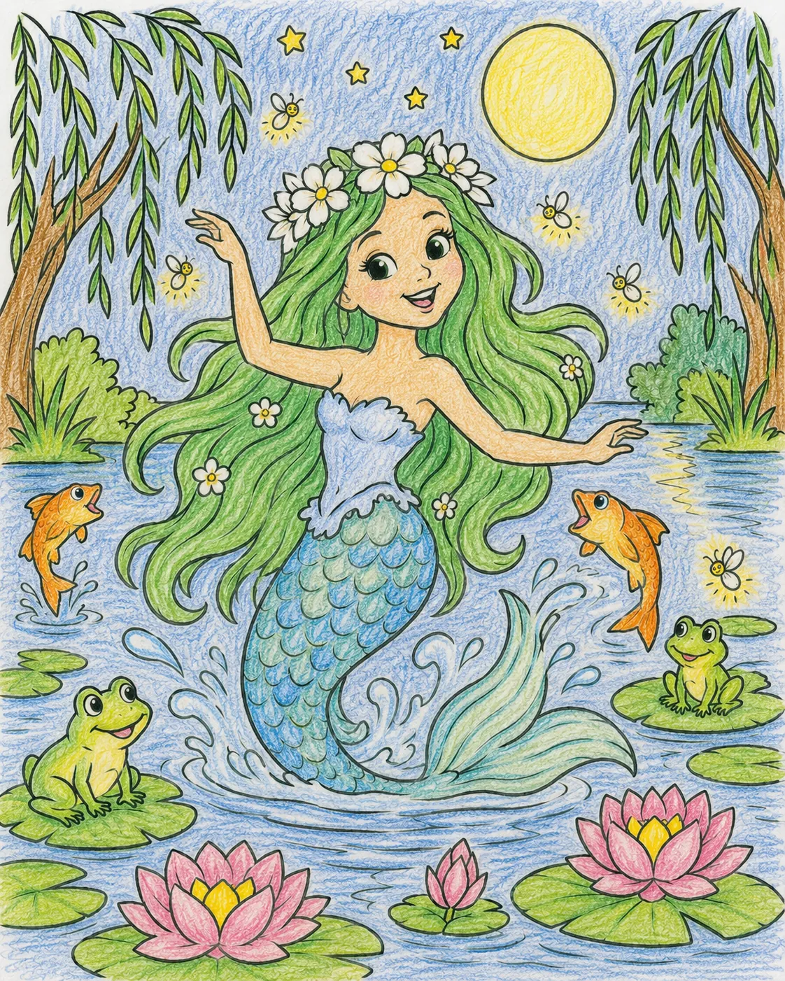 Rusalka – die freundliche Wasserfrau tanzt zwischen den Seerosen