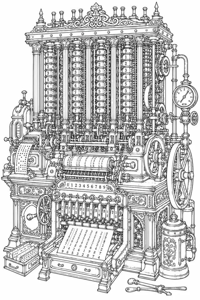 Steampunk Analytische Rechenmaschine