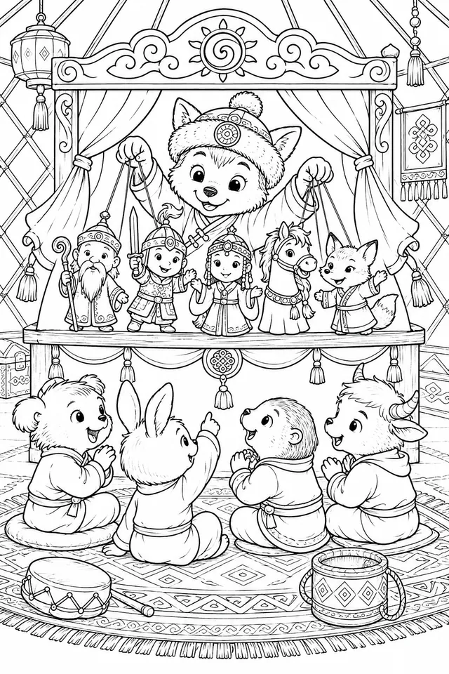 Mongolisches Puppenspiel-Theater