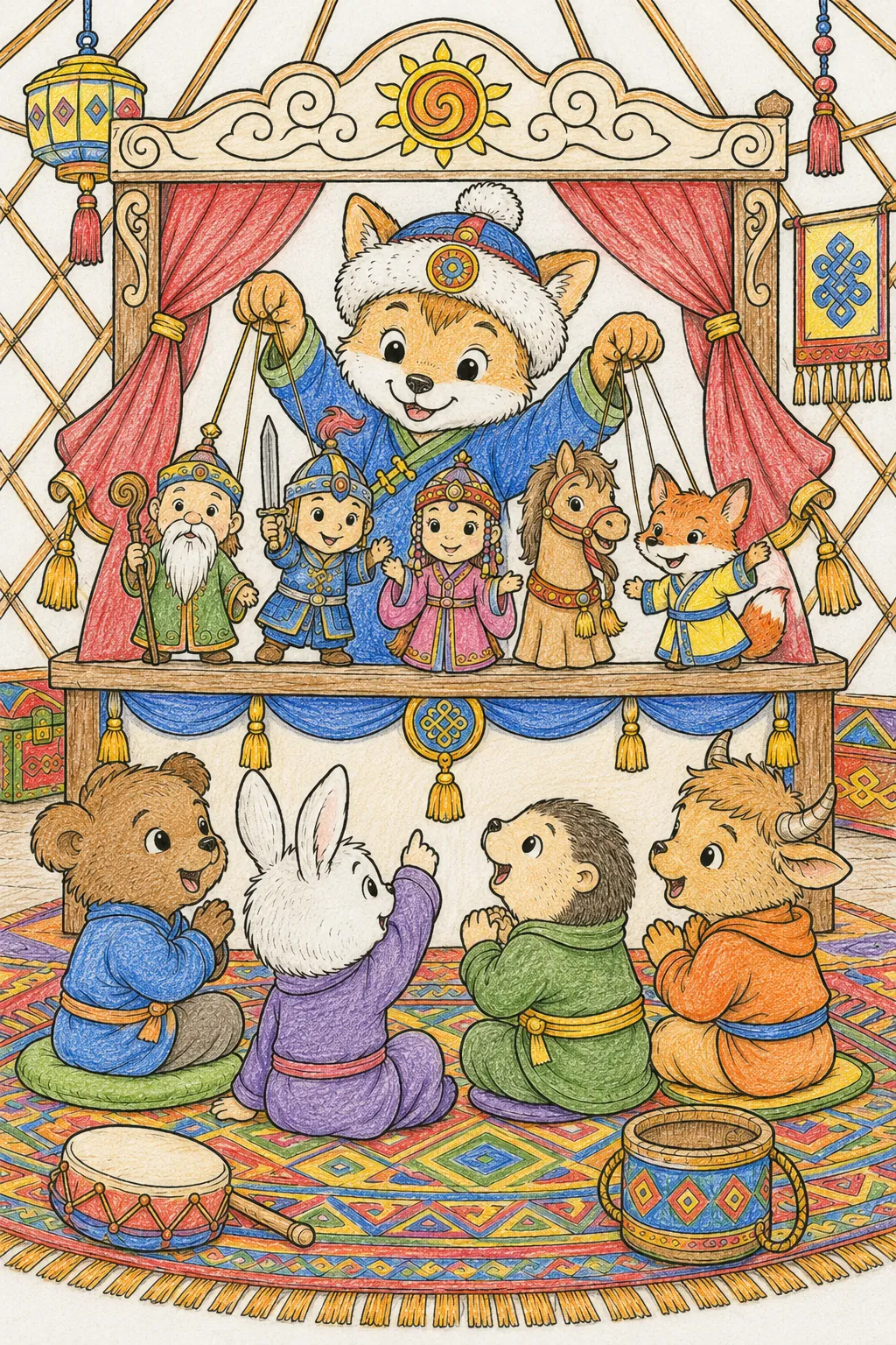 Mongolisches Puppenspiel-Theater