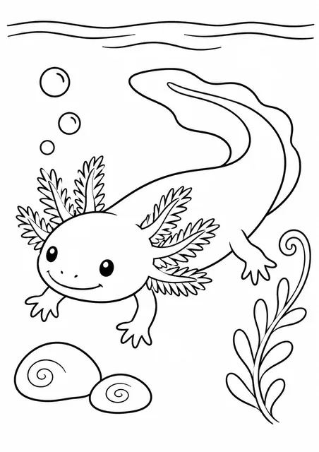 Der versonnene Axolotl