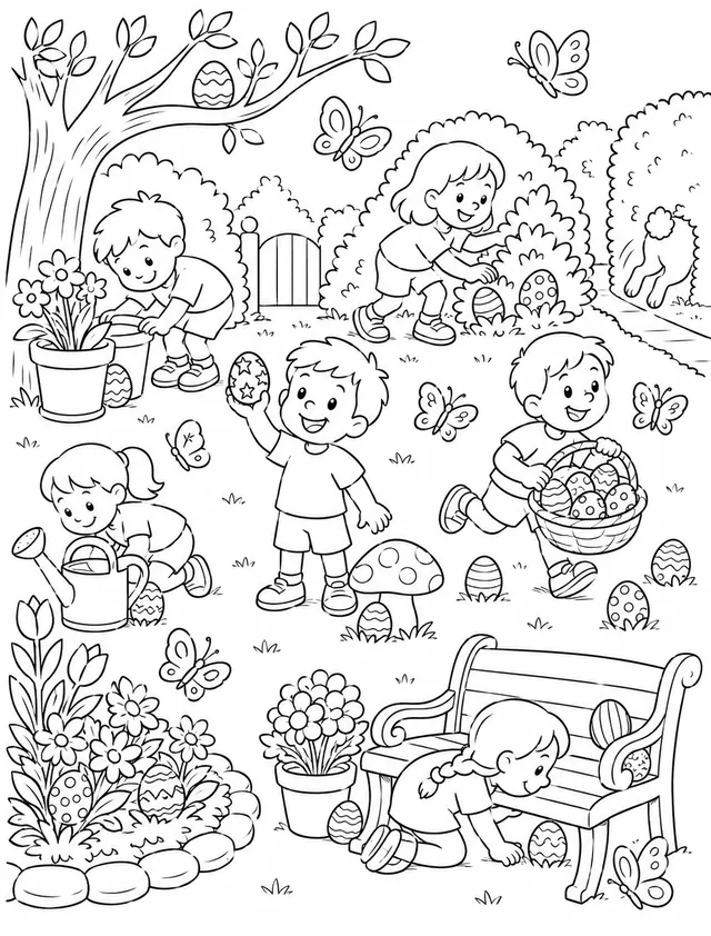 Westafrikanischer Dschungel — Wimmelbild