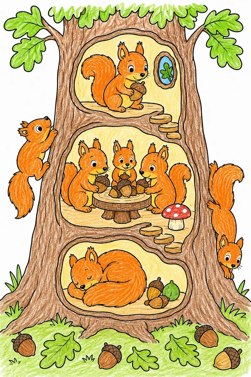 Der Familienbaum der Eichhörnchen