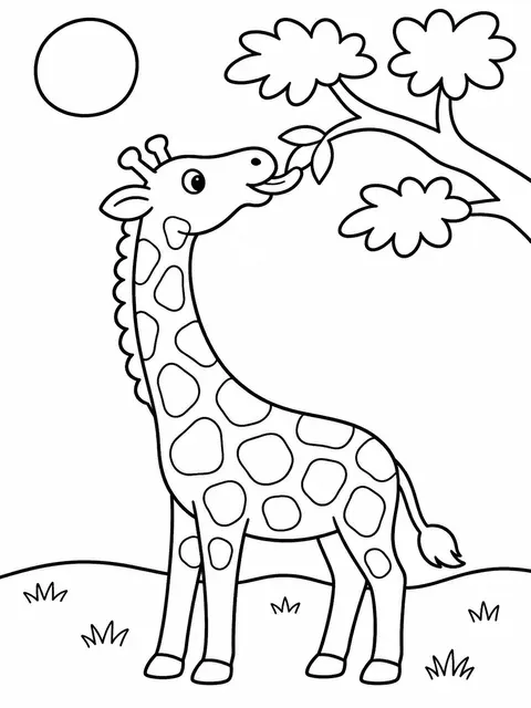 Giraffe holt sich ihr Lieblingsblatt