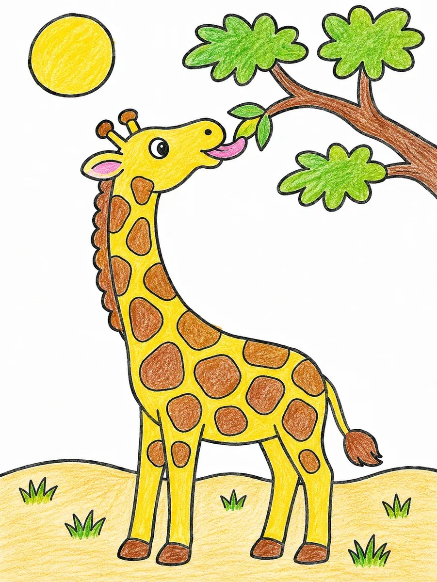 Giraffe holt sich ihr Lieblingsblatt