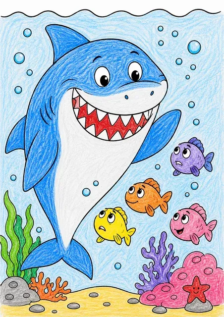 Hai lächelt schüchtern den kleinen Fischen zu – So könnte es aussehen