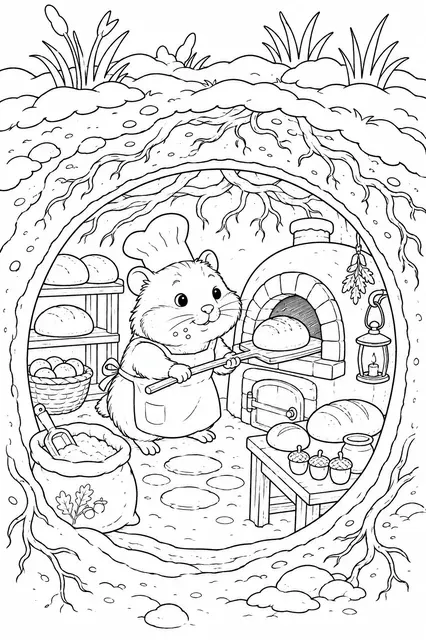 欧洲仓鼠冬日面包师