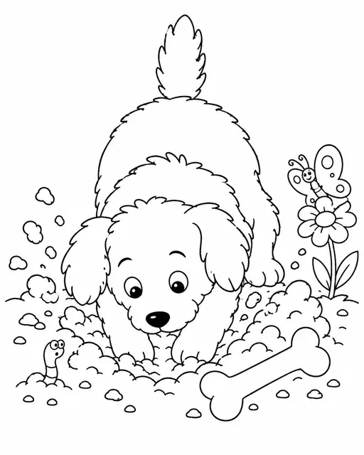 狗狗埋藏最爱的骨头