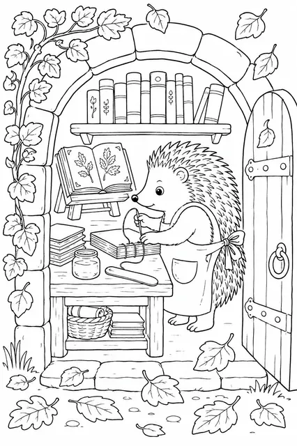 Igel, die Buchbinderin
