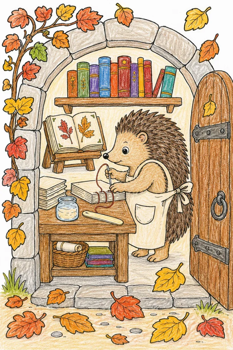 Igel, die Buchbinderin