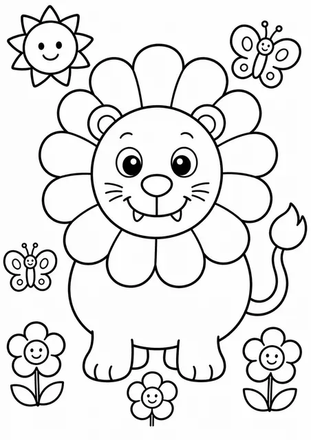 Der kleine Löwe mit der Mähne