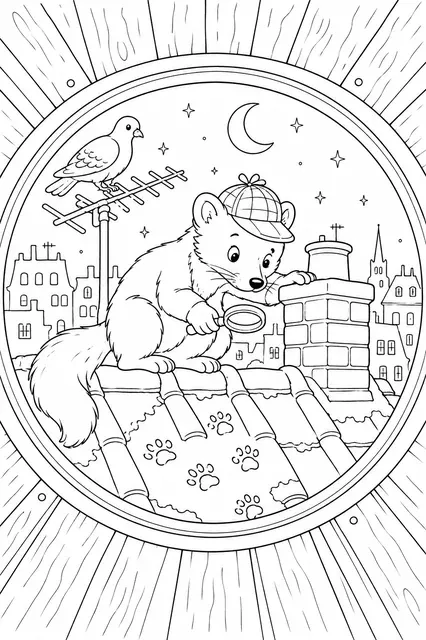 Detective Marten on the Rooftop