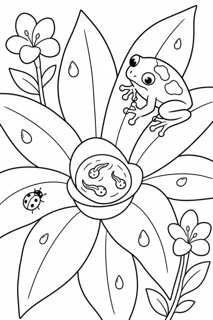 Der Pfeilgiftfrosch in der Bromelie