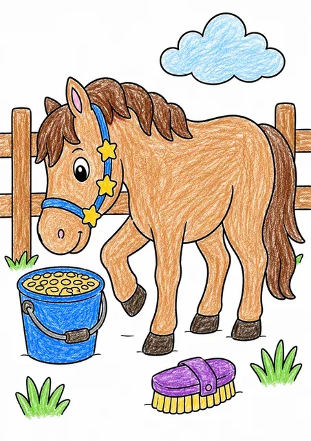 Pferd mit Sternenhalfter – So könnte es aussehen