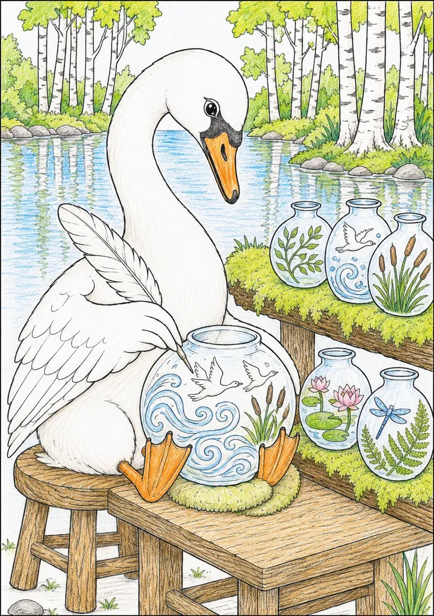 Der Schwan-Glasgraveur