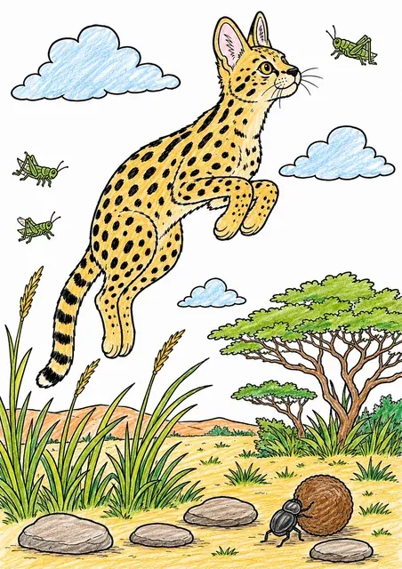 The Serval Leaping – This is how it could look