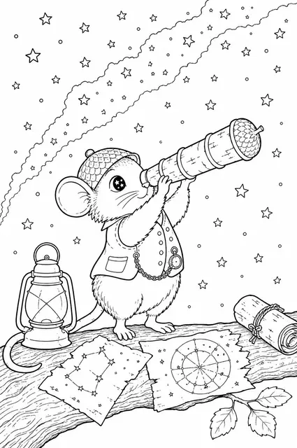 Waldmaus, die Astronomin