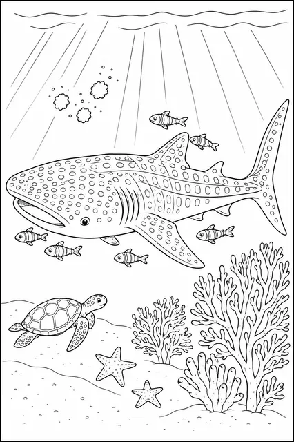 The Whale Shark with Cleaner Fish